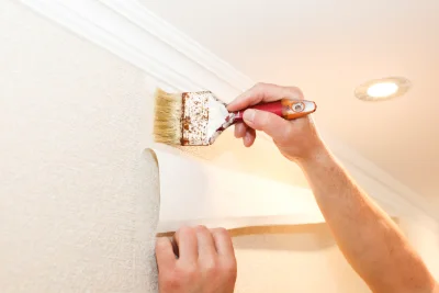 Pose de papier peint à Quéant — revêtements muraux et toiles de verre